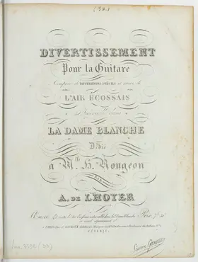 Divertissement pour la Guitare