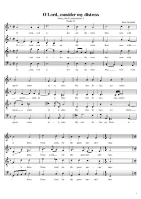 O Lord consider my distress