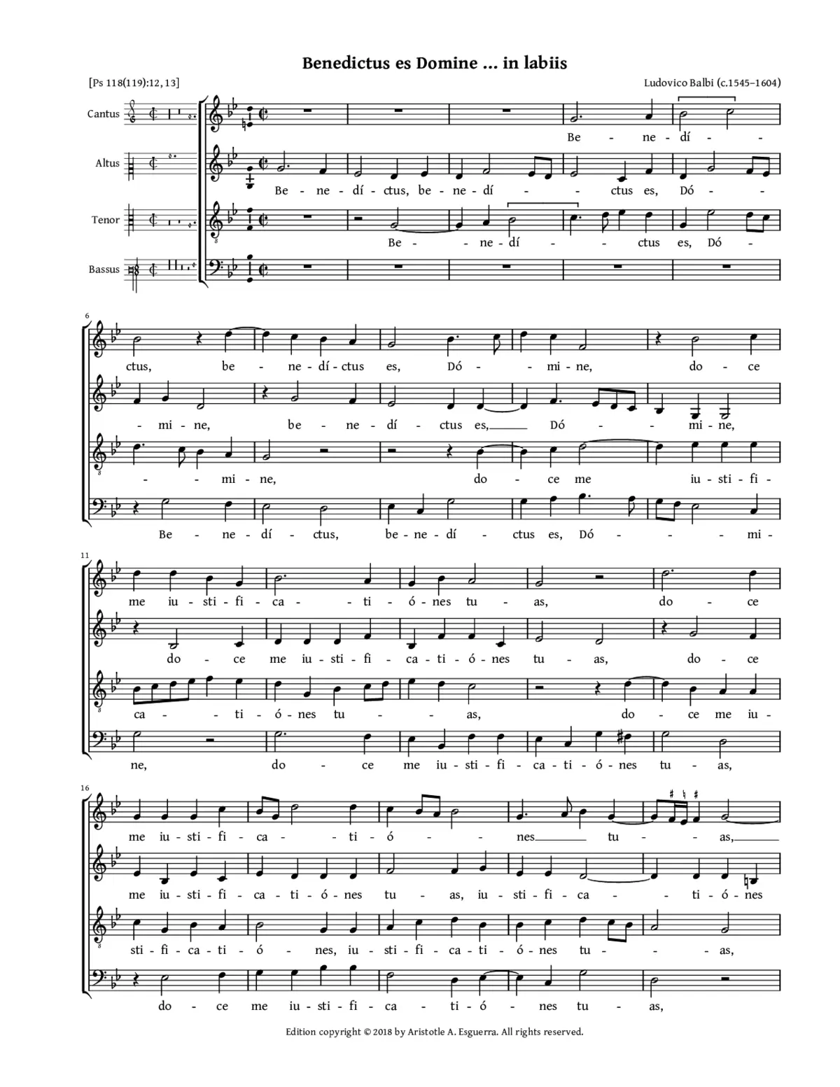 Benedictus es Domine - Page 1