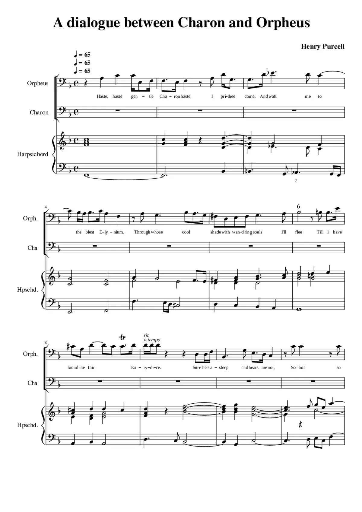 A dialogue between Charon and Orpheus - Page 1