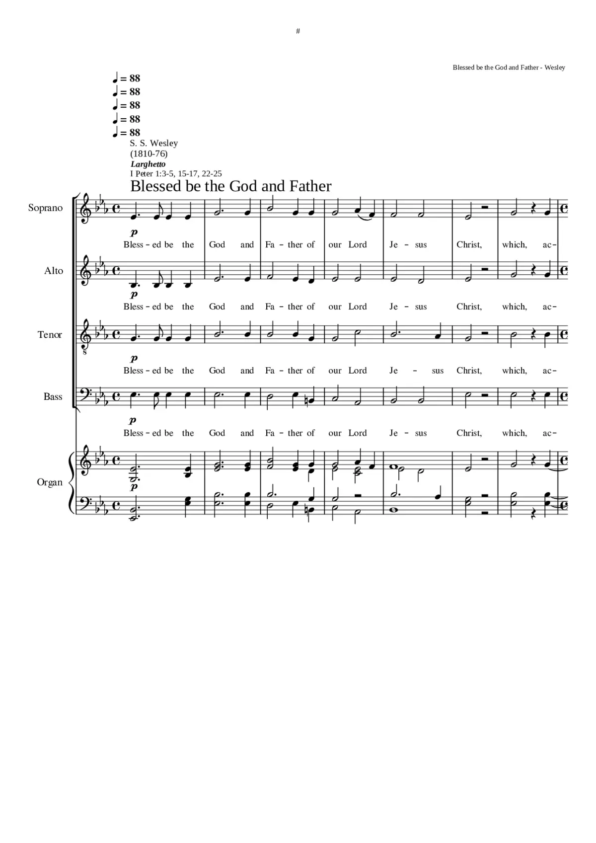 Blessed be the God and Father - Page 1