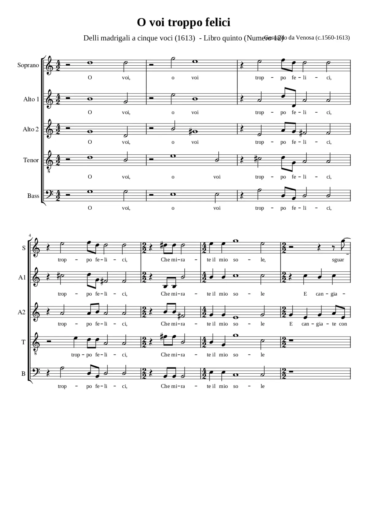 O voi troppo felici - Page 1