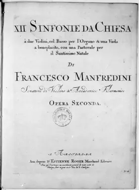 12 Sinfonie da chiesa