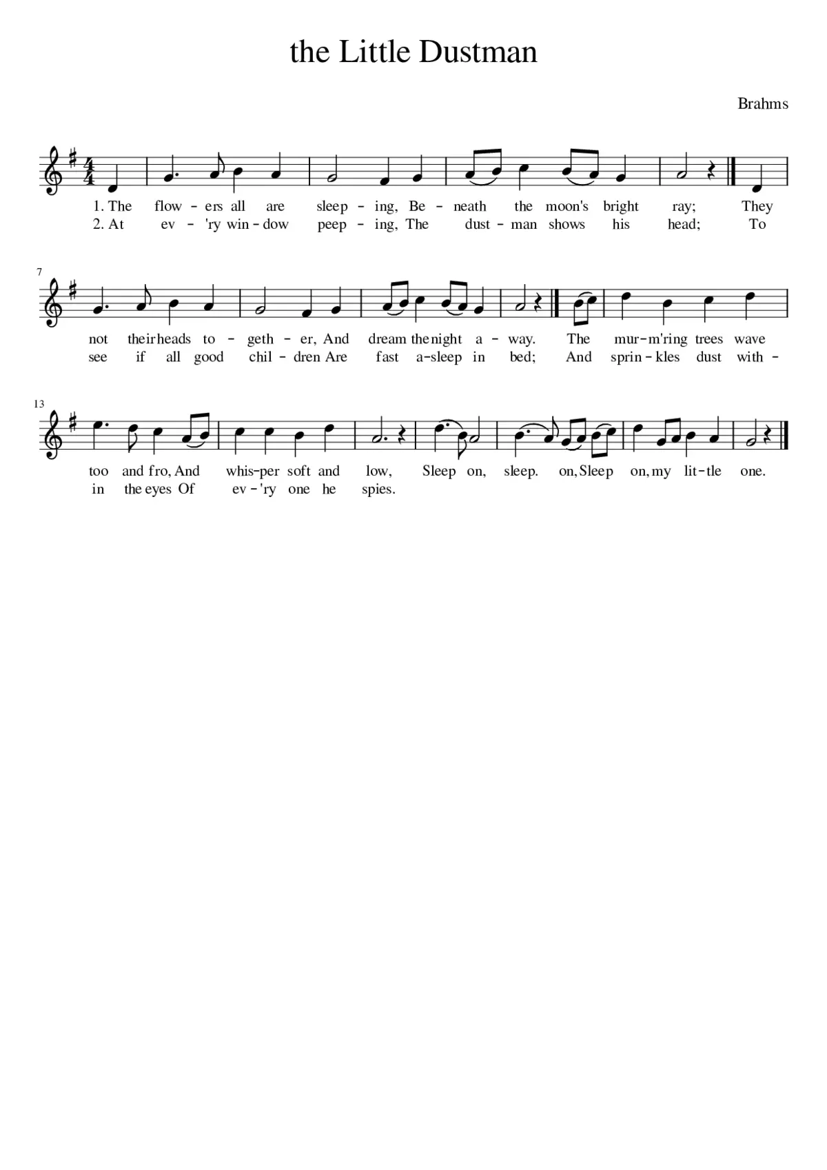 The Little Dustman - Page 1