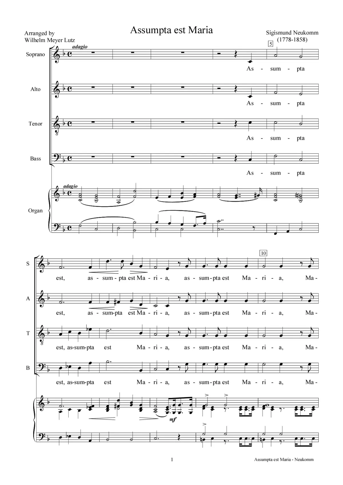Assumpta est Maria - Page 1