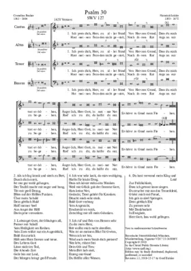 Ich preis dich, Herr, zu aller Stund, SWV 127