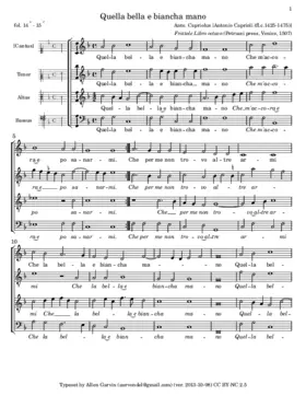 Quella bella e biancha mano