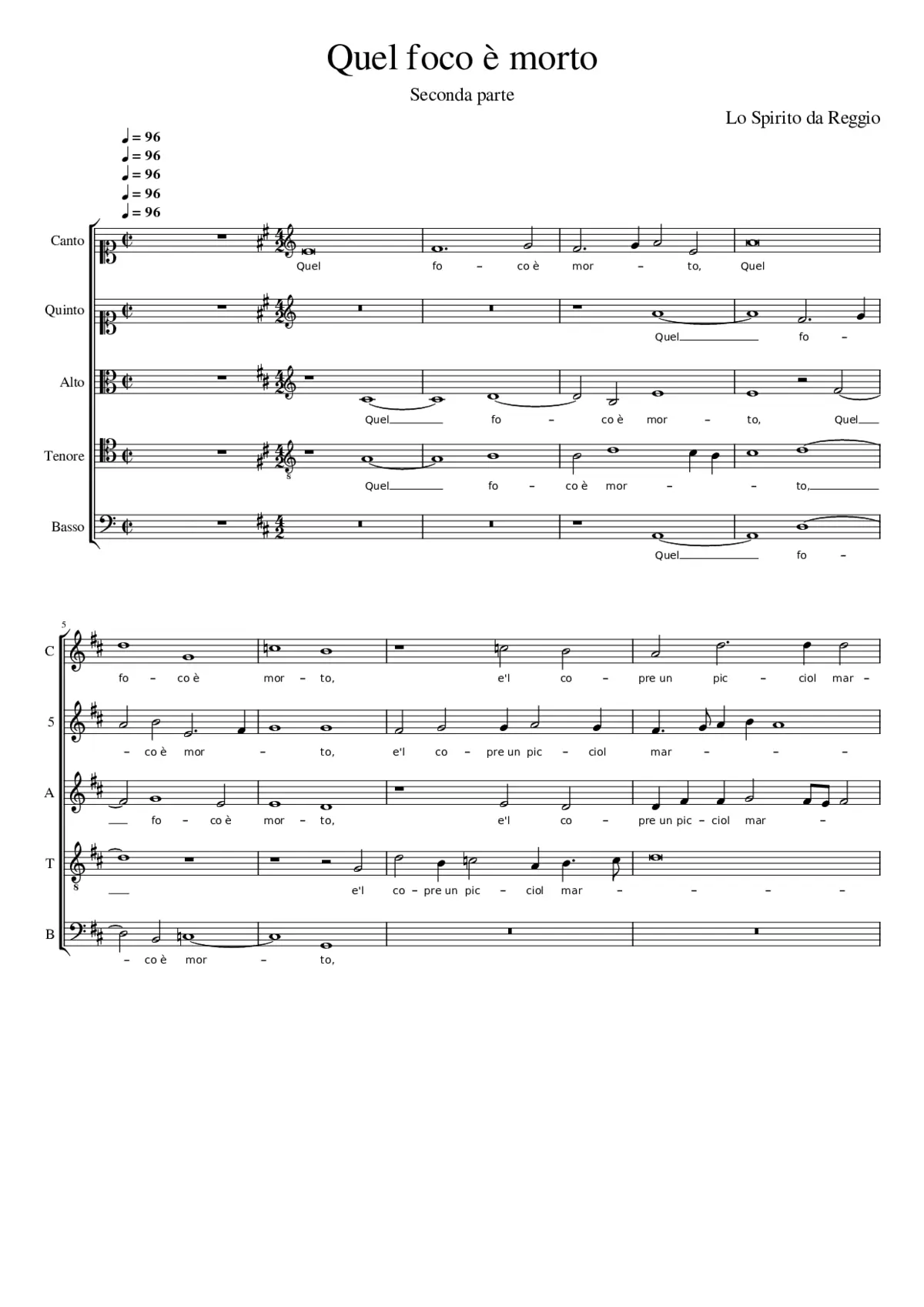 Quel foco è morto - Page 1