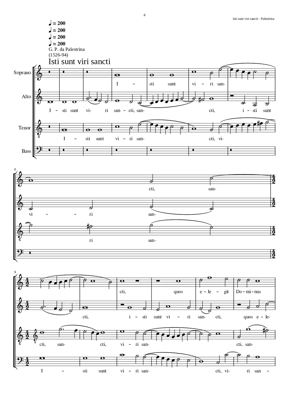 Isti sunt viri sancti - Page 1