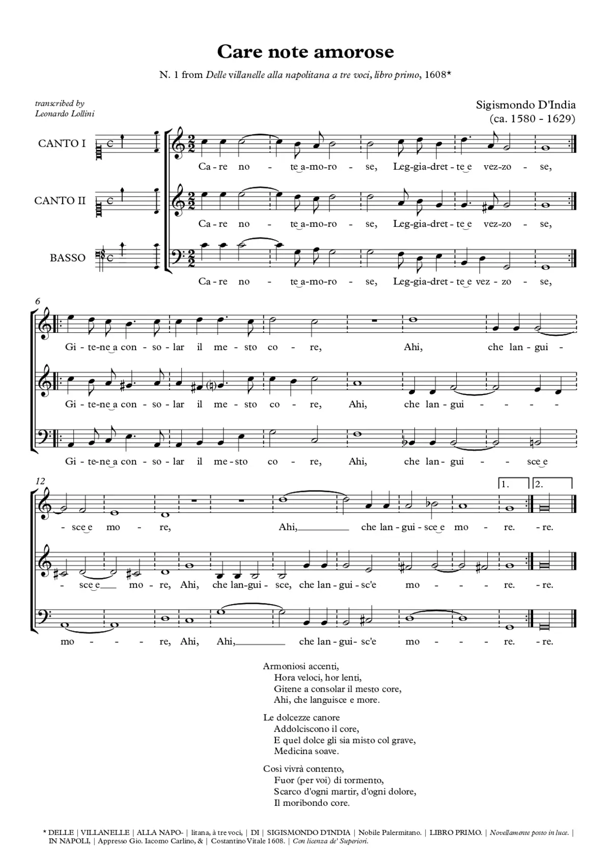 Care note amorose - Page 1