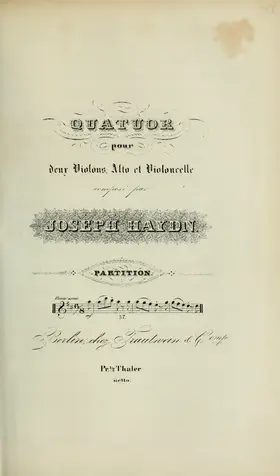 String Quartet in D major