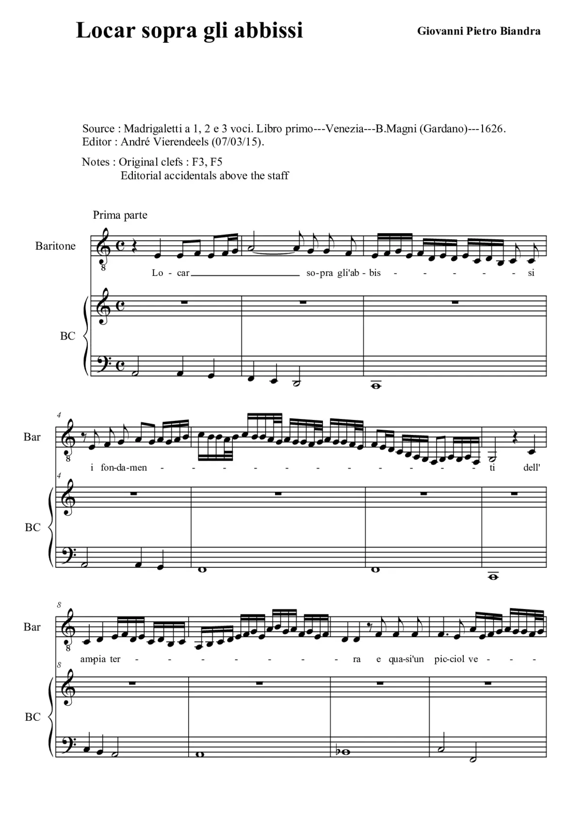 Locar sopra gli abbissi - Page 1