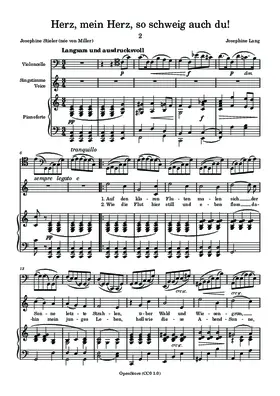 Herz, mein Herz, so schweig auch du!