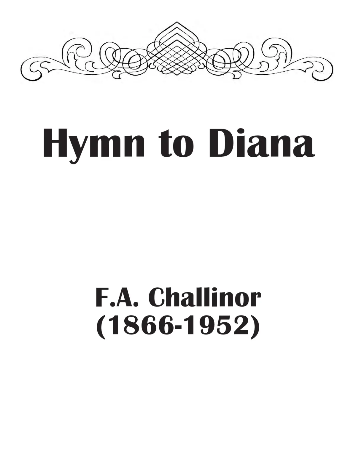 Hymn to Diana - Page 1
