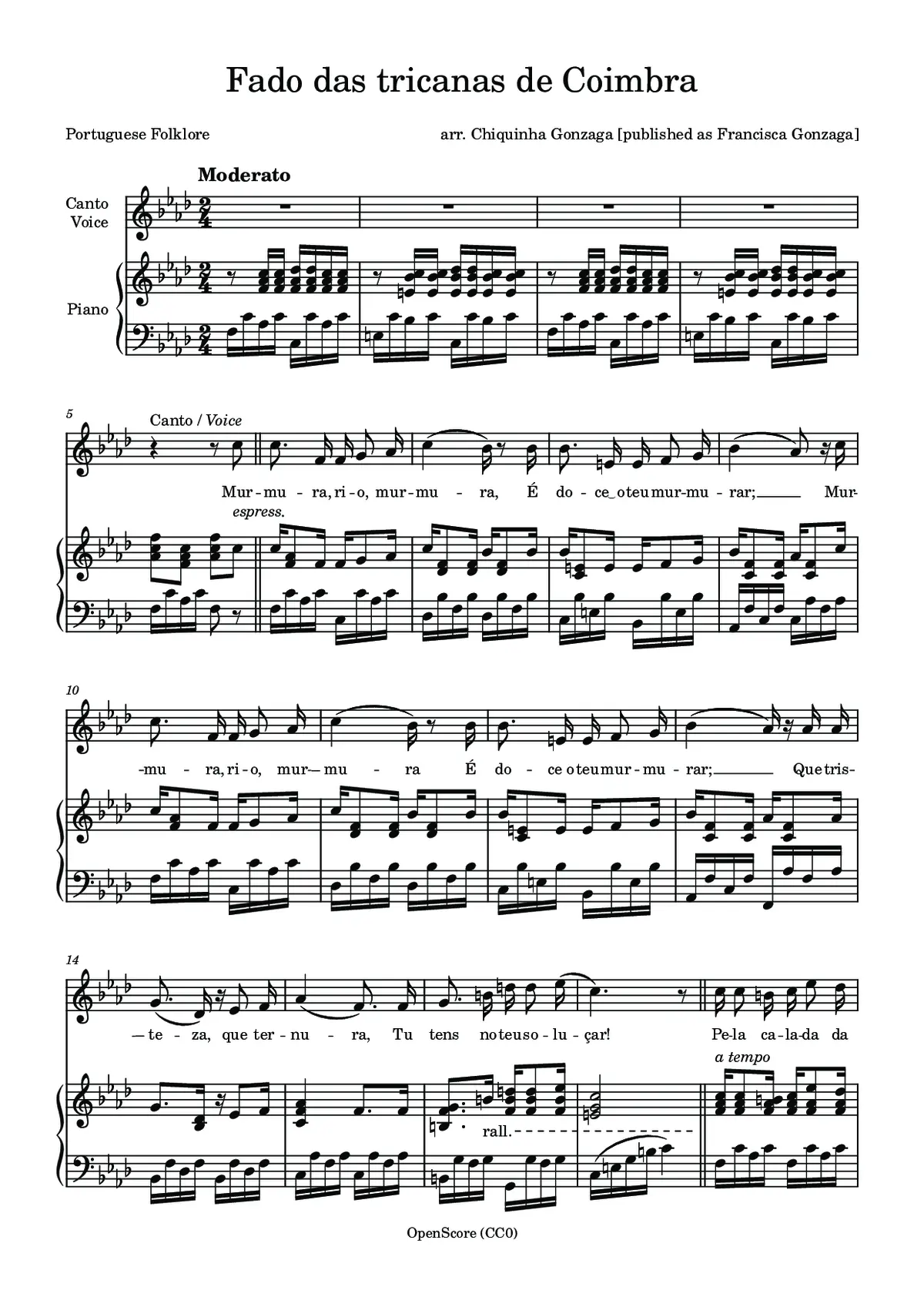 Fado das tricanas de Coimbra - Page 1