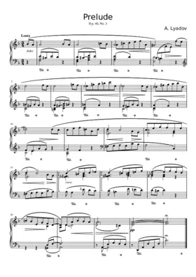 Prelude Op. 40 No. 3