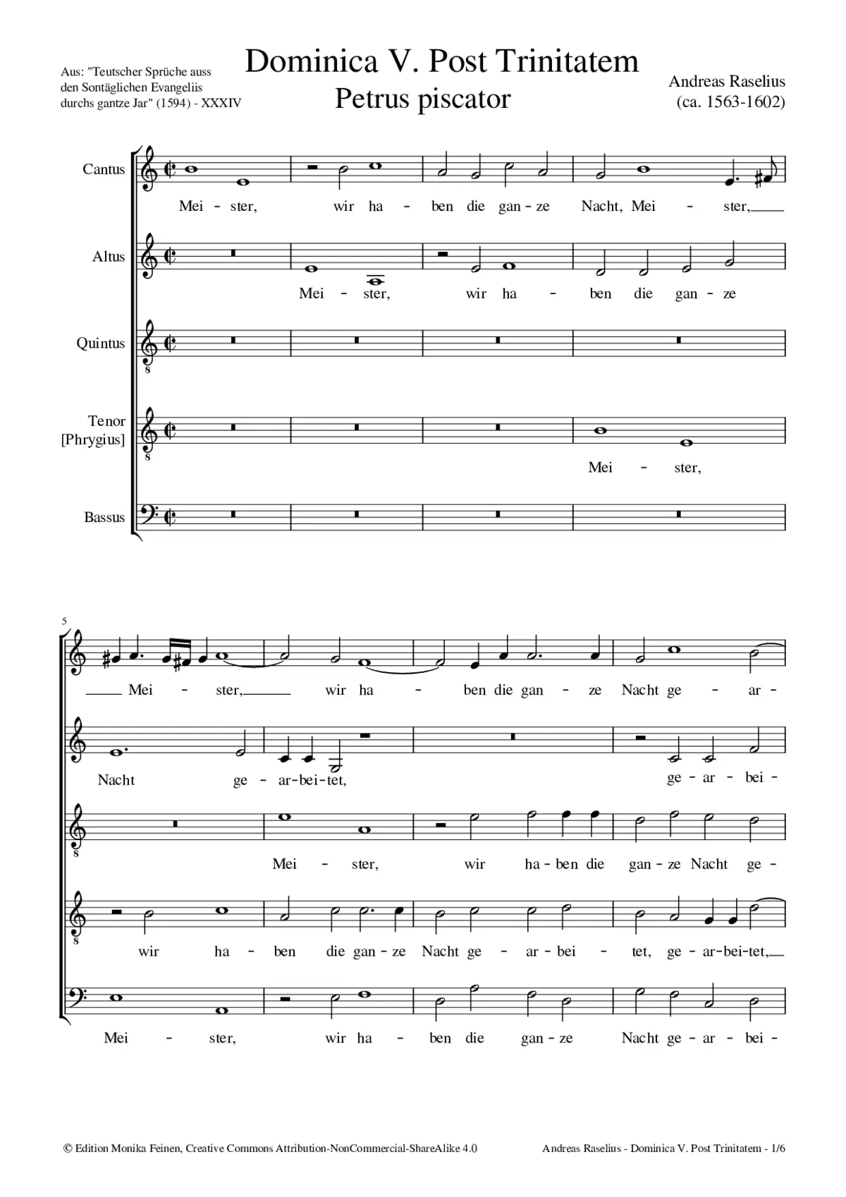 Meister, wir haben die ganze Nacht gearbeitet - Page 1