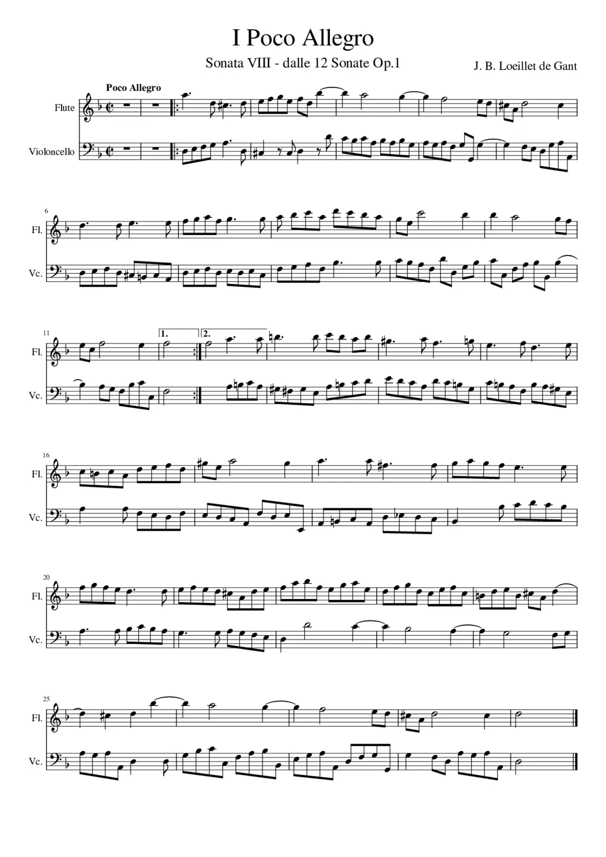 12 Sonate Op.1 - Page 1