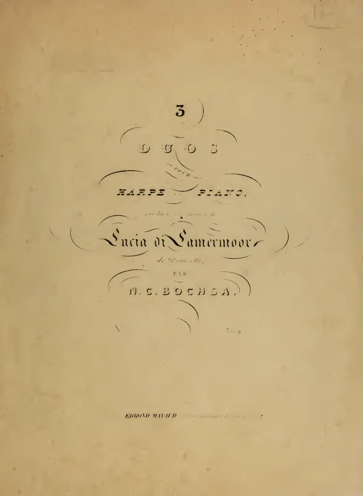 3 Duos sur les motifs favoris de Lucia di Lamermoor - Page 1