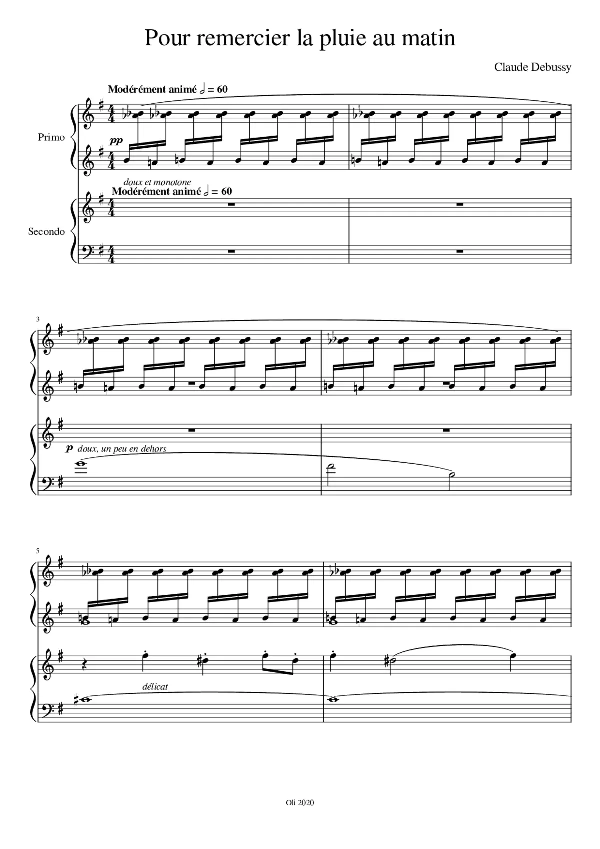 Pour remercier la pluie au matin 6 épigraphes antiques 6 - Page 1