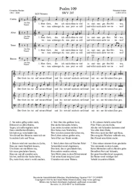 Herr Gott, des ich mich rühmte viel, SWV 207