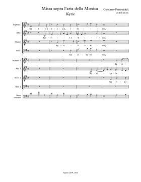 Missa sopra l'aria della Monica a 8