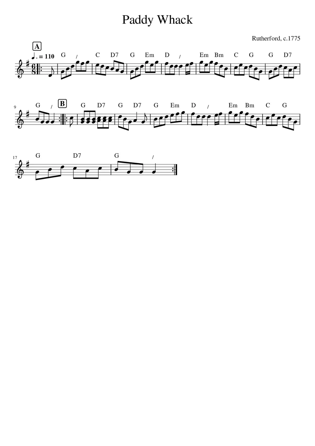 Paddy Whack - Page 1