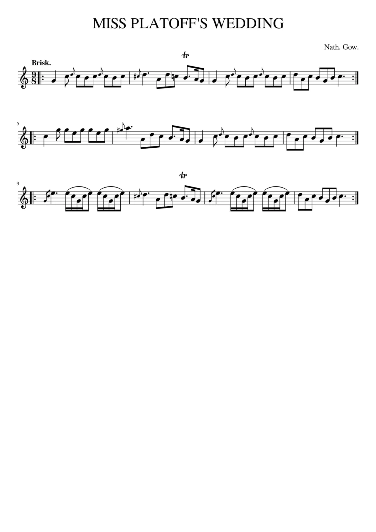 MISS PLATOFF'S WEDDING - Page 1