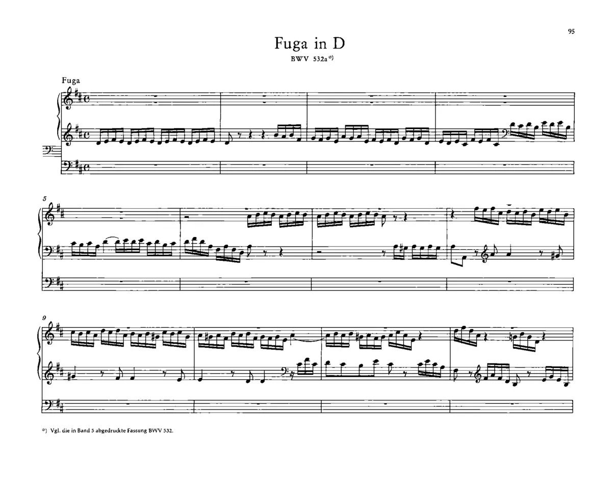 Fugue in D major - Page 1