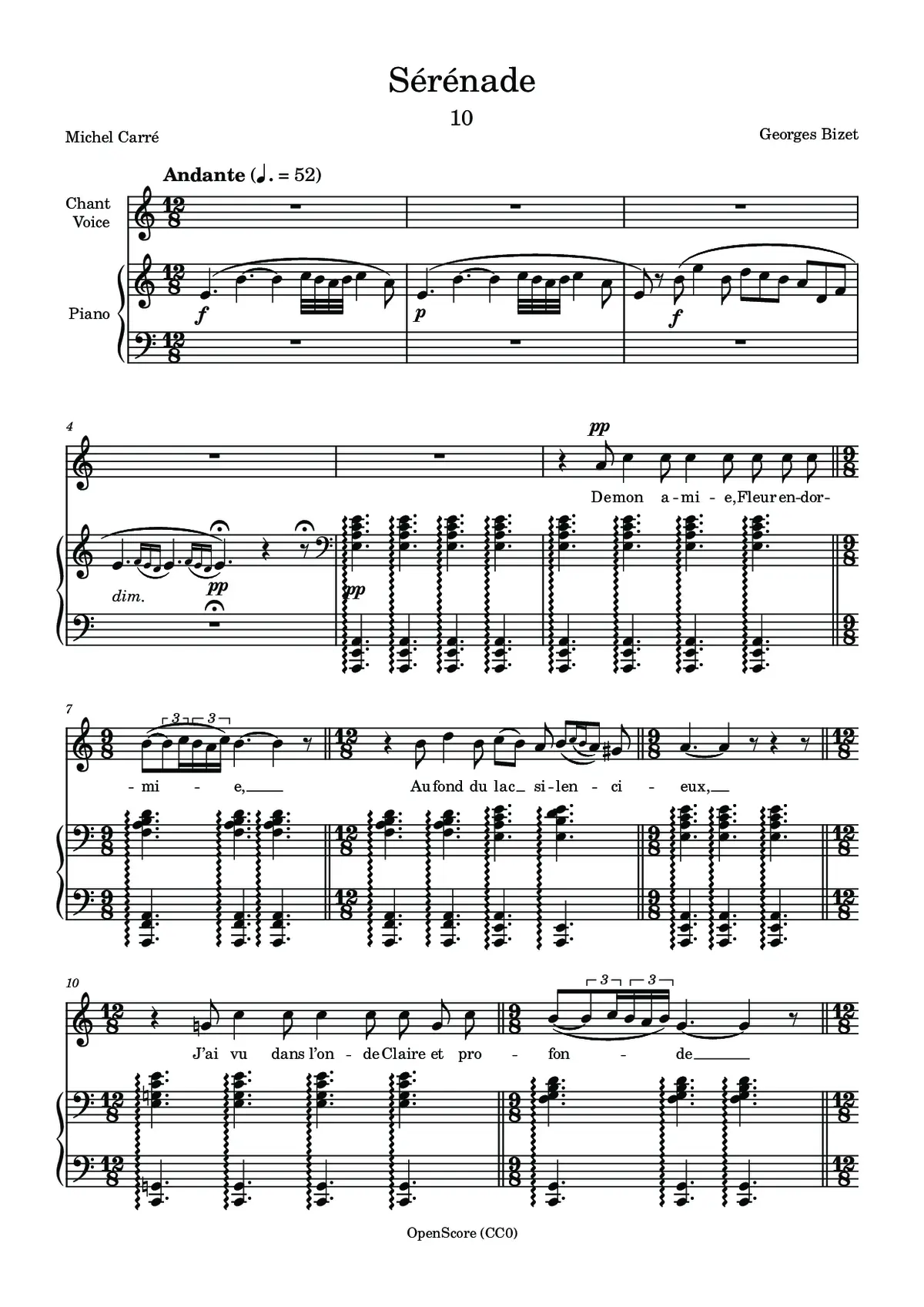 Sérénade - Page 1
