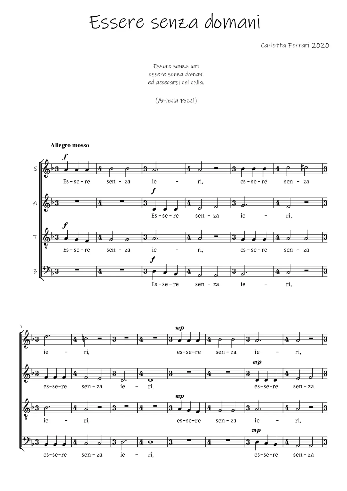 Essere senza domani - Page 1