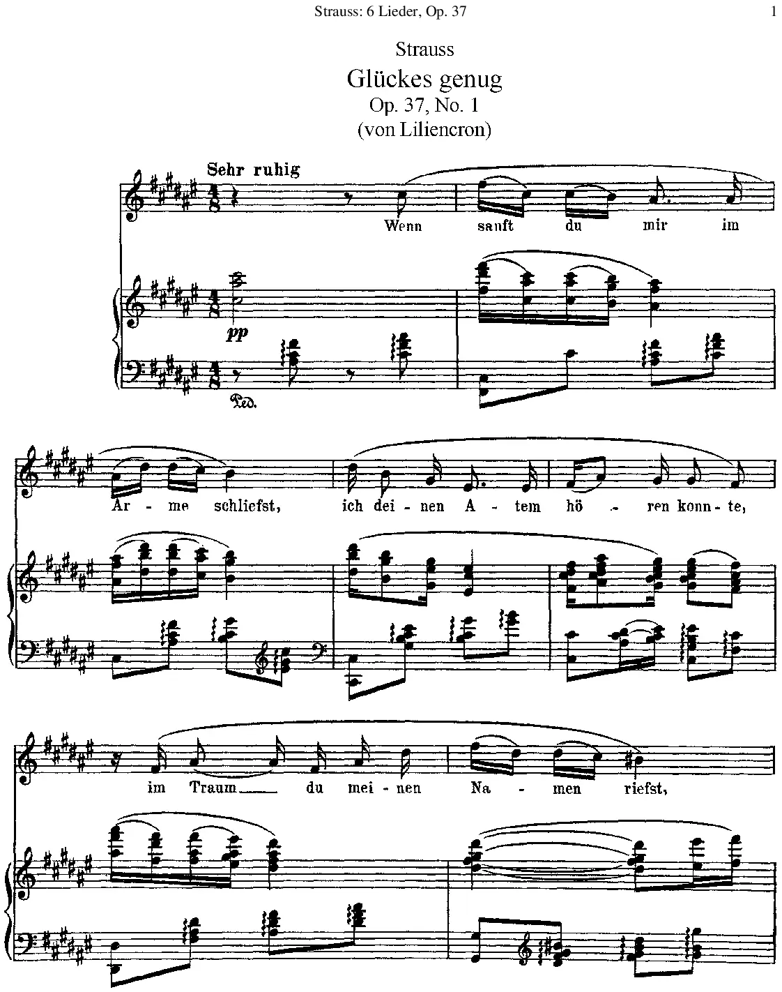 6 Lieder - Page 1