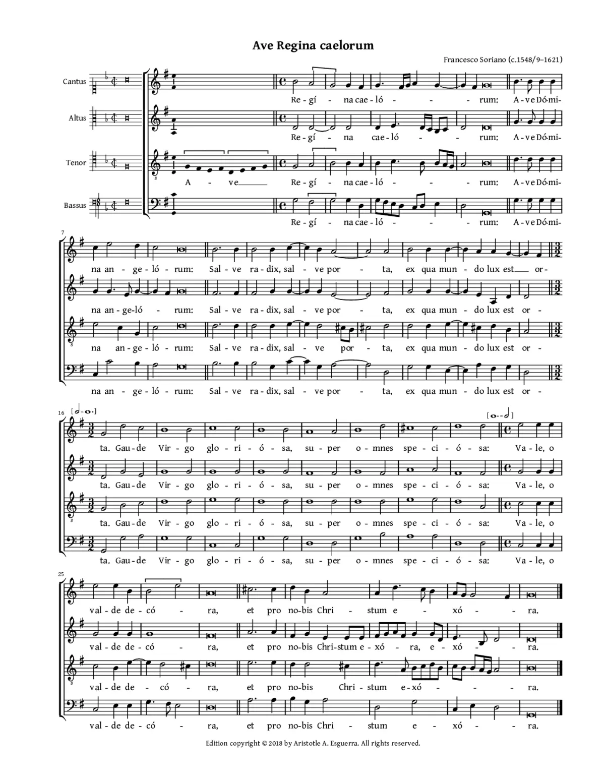 Ave Regina caelorum - Page 1