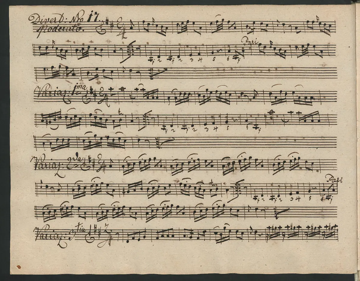 Baryton Trio in D major, Hob.XI:41 - Page 1