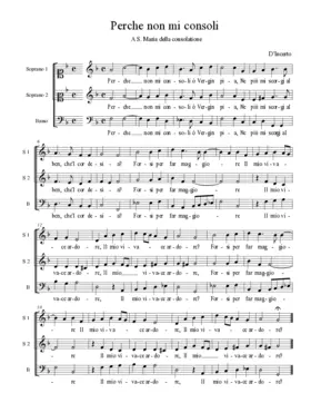 Perche non mi consoli