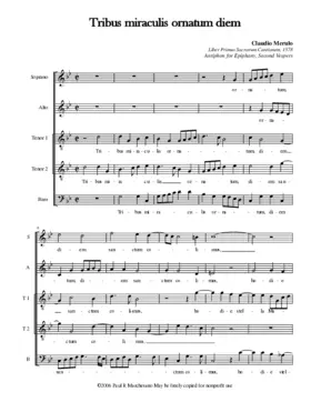 Tribus miraculis ornatum diem