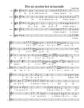 Hor mi mostra hor m'asconde