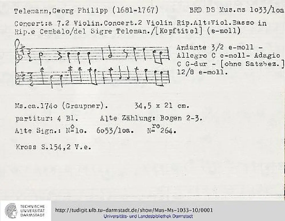 Concerto for 2 Violins - Page 1
