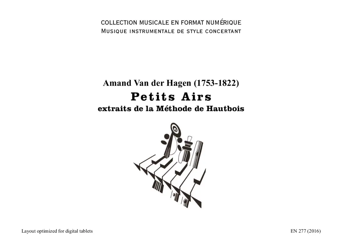 Petits Airs extraits de la Méthode de Hautbois - Page 1