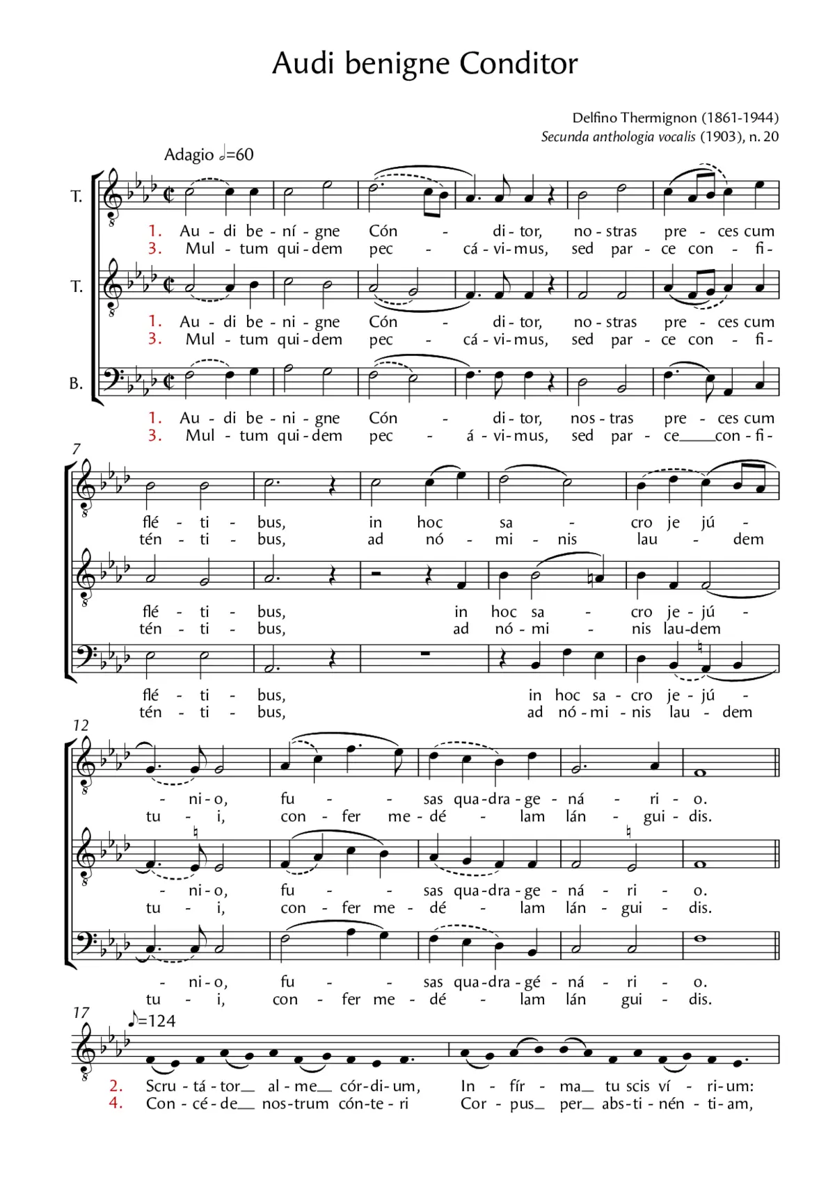 Audi benigne conditor - Page 1