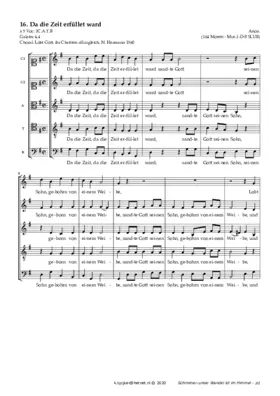 Da die Zeit erfüllet ward