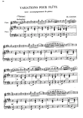 Variations for Flute and Piano in E major
