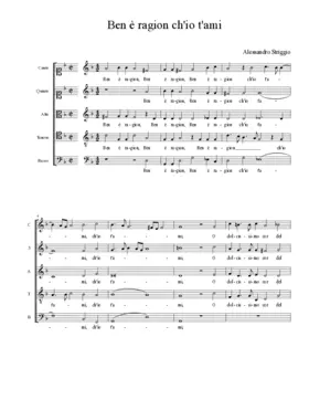 Ben è ragion ch'io t'ami