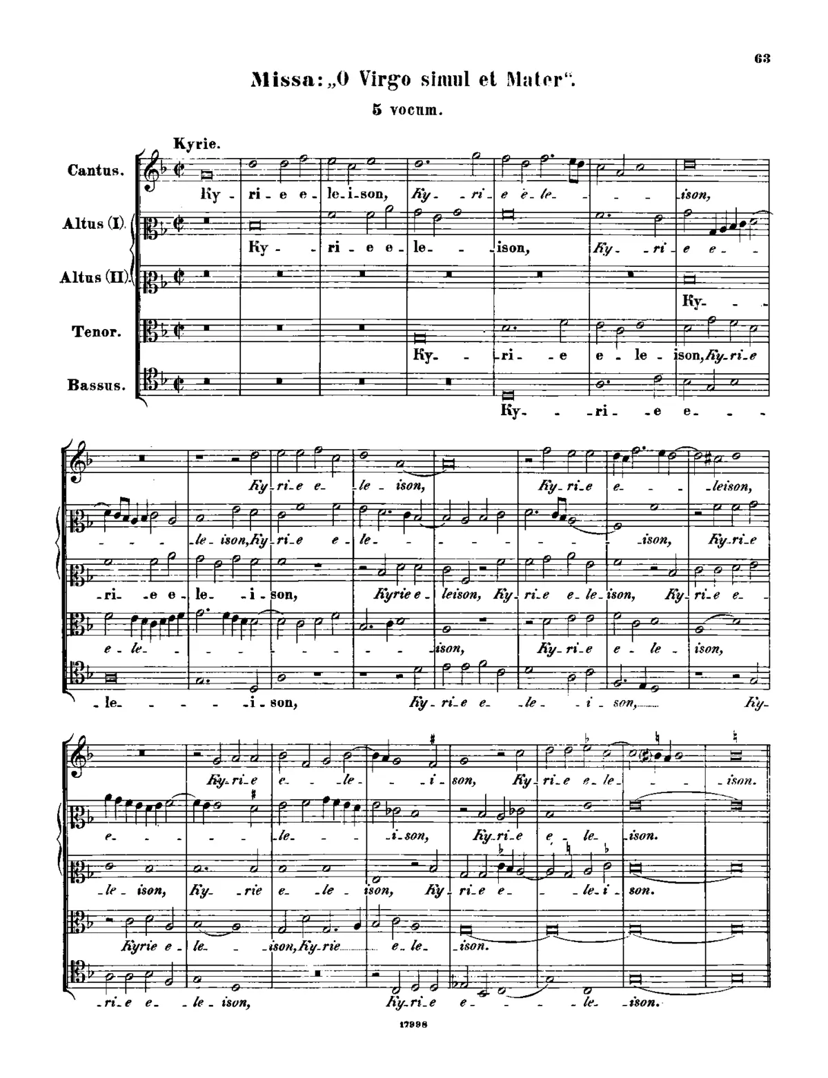 Missa O virgo simul et Mater - Page 1
