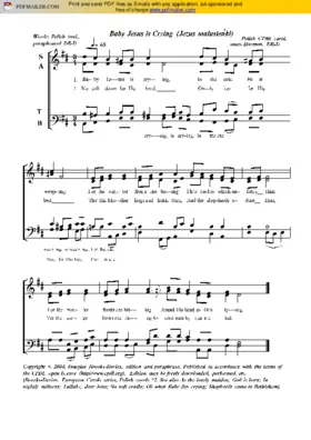 Baby Jesus is crying (Jezus malusienki)