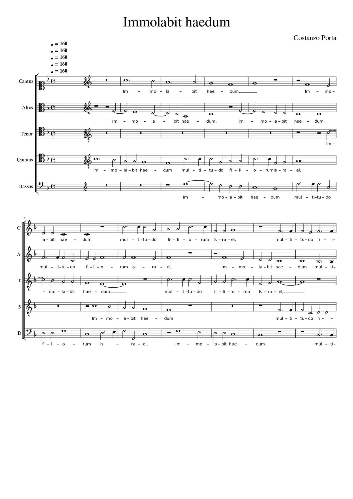 Immolabit haedum - Page 1