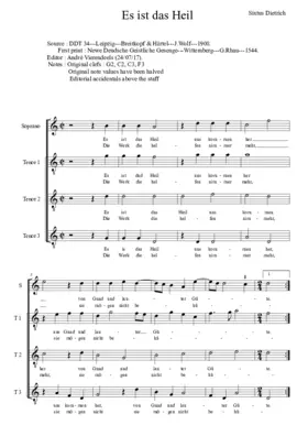 Es ist das Heil uns kommen her