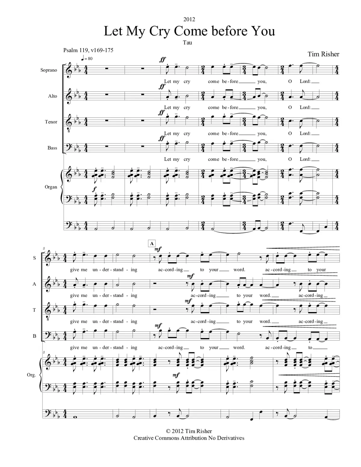 Let my cry come before you - Page 1