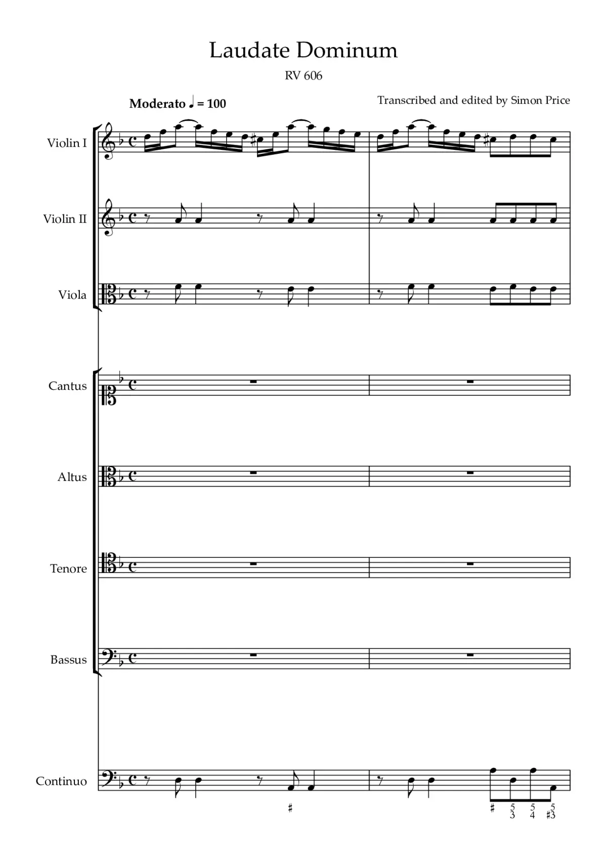 Laudate Dominum, RV 606 - Page 1