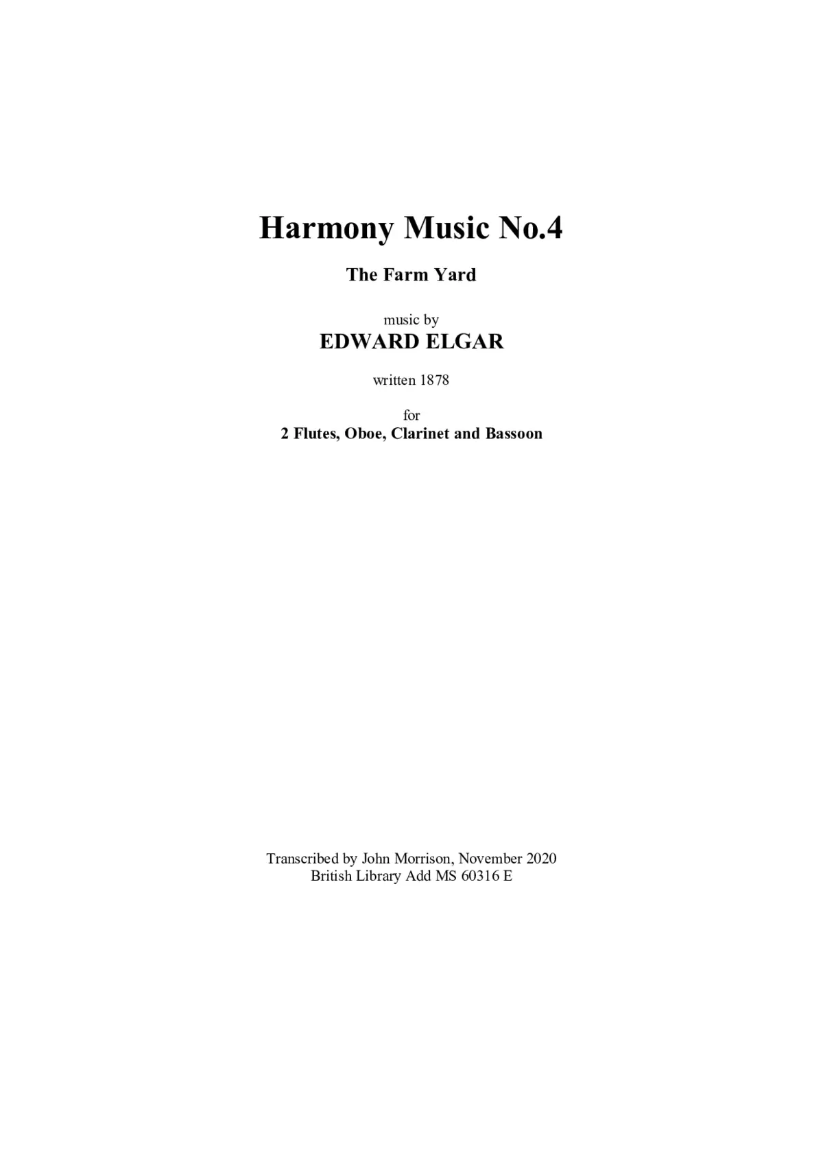 Harmony Music No.4 - Page 1